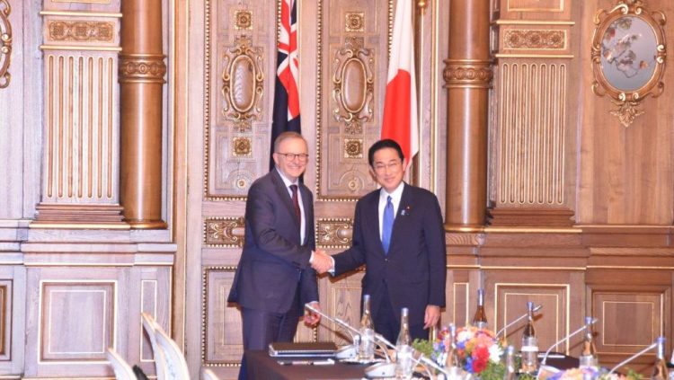 Photograph of Prime Minister KISHIDA Fumio and Prime Minister Anthony Albanese.