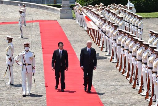 Welcome ceremony for President Biden.