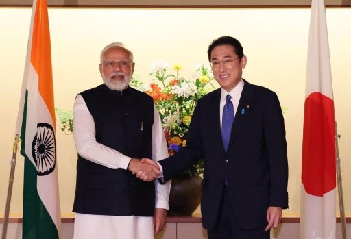 Photograph of Prime Minister KISHIDA and Prime Minister Modi.