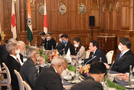 Japan-India Summit Meeting in Kacho-no-Ma.