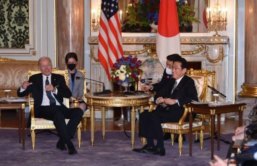 Japan-U.S. Summit Meeting in Asahi-no-Ma.