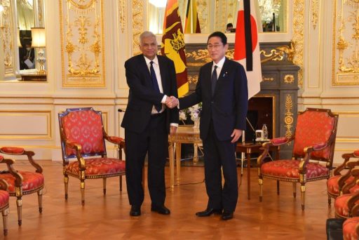 Prime Minister Kishida meets with Hon.Ranil Wickremesinghe, President of the Democratic Socialist Republic of Sri Lanka.
