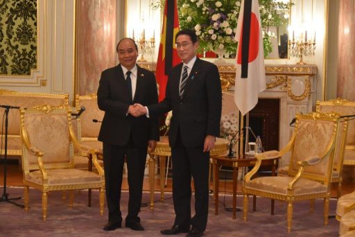 Prime Minister Kishida meets with H.E. Mr. Nguyen Xuan Phuc, President of the Socialist Republic of Viet Nam.