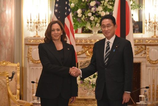 Prime Minister Kishida meets with  The Honorable Kamala Harris, Vice President of the United States of America.