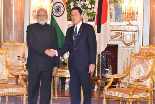 Prime Minister Kishida meets with H.E. Mr. Narendra Modi, Prime Minister of India.