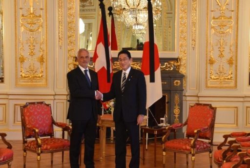 Prime Minister Kishida meets with Mr. Didier Burkhalter, Former President of the Swiss Confederation.