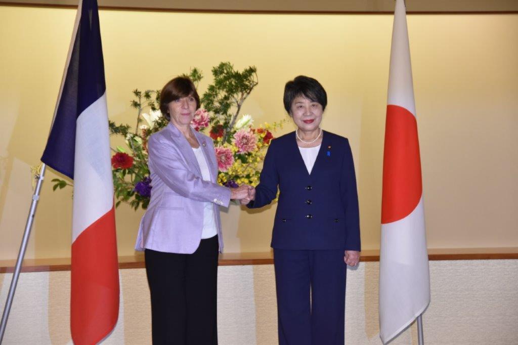 Photograph of Ms. KAMIKAWA Yoko, Minister for Foreign Affairs of Japan and Minister for Europe and Foreign Affairs of the French Republic.