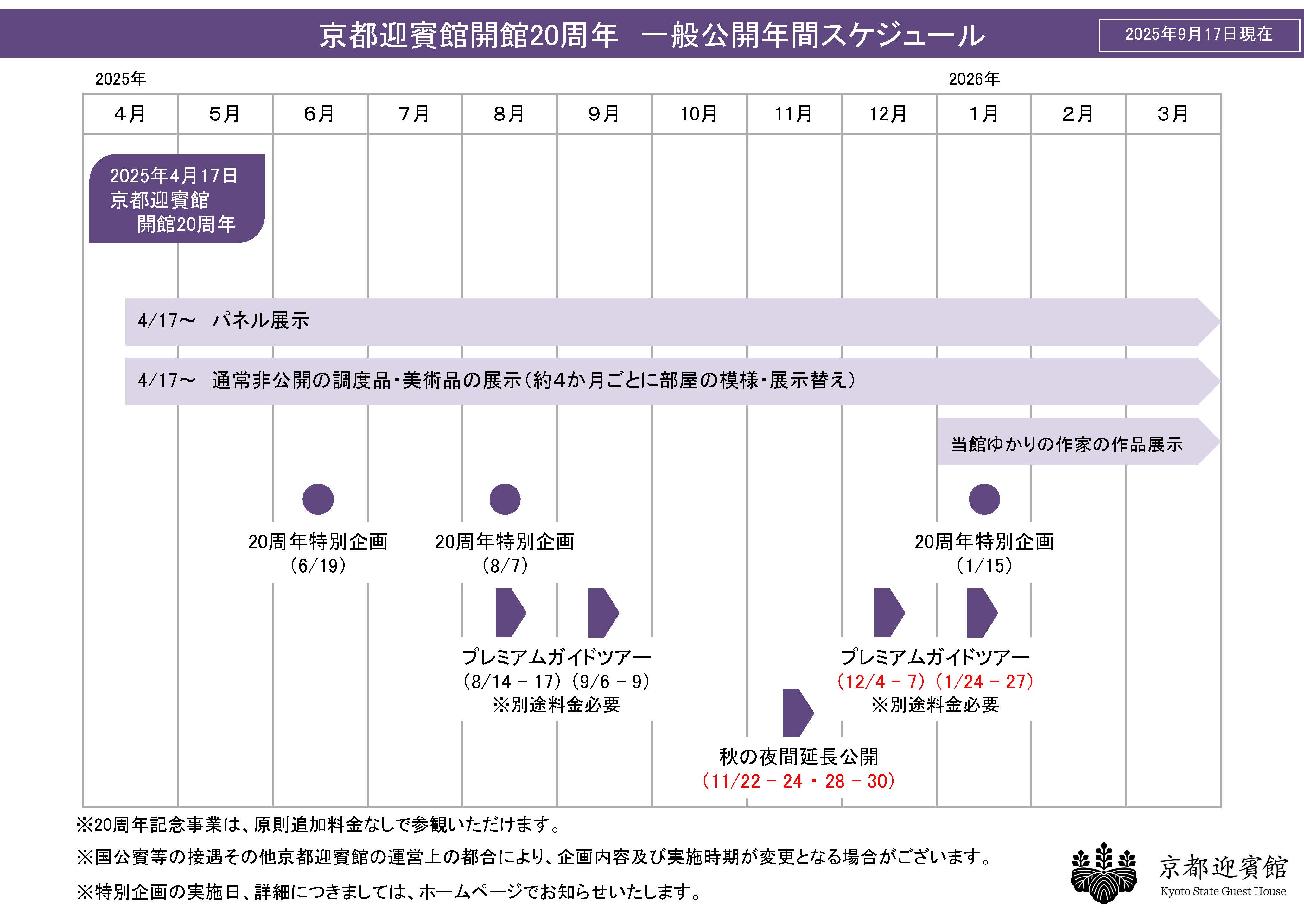 年間スケジュール